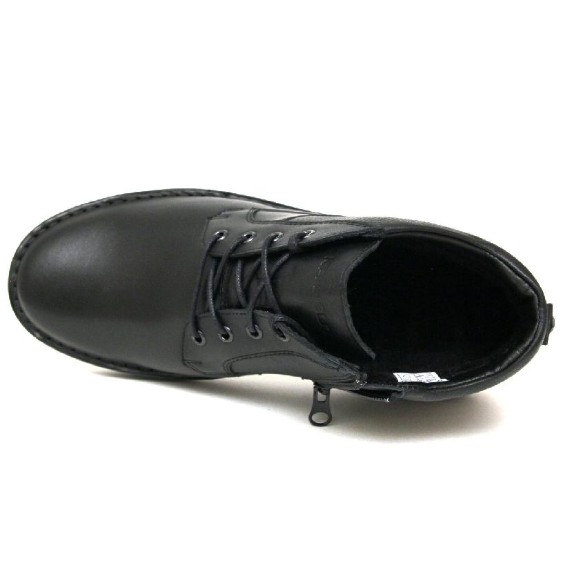 Мужские ботинки Krisbut 6765-1-4 кожа-байка чёрные 1